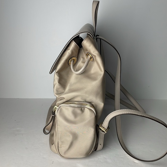 Michael Kors Cream Nylon MK Backpack - Picture 8 of 9